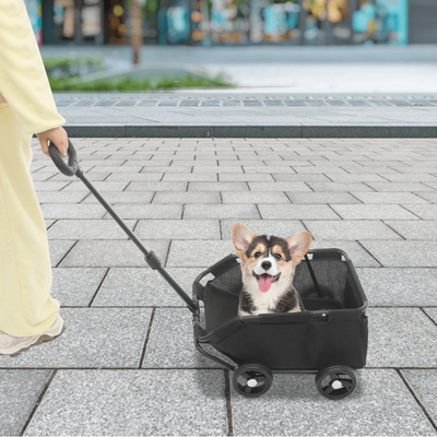 Drop Dash Deals Portable Folding Dog Stroller Cart Wheel Pet Travel Stroller For Small Dogs Portable Folding Dog Stroller Cart Wheel Pet Travel Stroller For Small Dogs