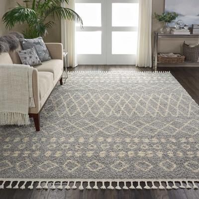 Nourison Moroccan Shag Plush Boho Area Rug