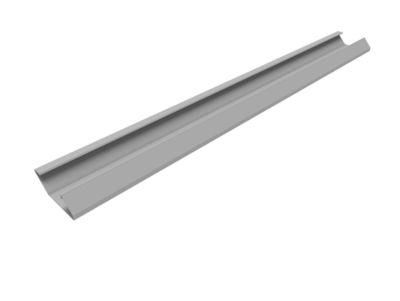 Kabelwanne, horizontal, für Schreibtische QUANDOS BOX und SOLUS PLAY mit B 1600 mm, abklappbar, alusilber