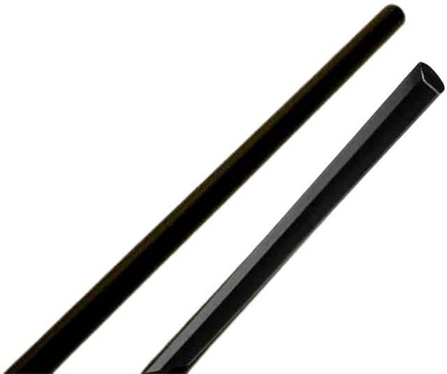 Omad ASTA PER SPAGNOLETTA 140 cm CATAFORESI VERNICIATO NERO