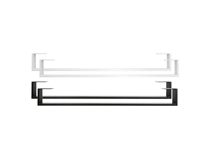 Natural Goods Berlin 2X Bettkufen RECHTECK Design Bettbeine, Stabiler und belastbarer Unterbau, massiver Bettbeschlag, Stahl Konsole, geeignet für Bett, Couch, Sideboard und Sofa (195cm, Weiß)