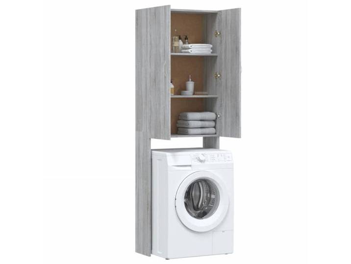 Maison Soldes Meuble WC au-Dessus/Étagère de Toilettes Étagère WC - Sonoma gris 64x25 5x190cm Moderne328861