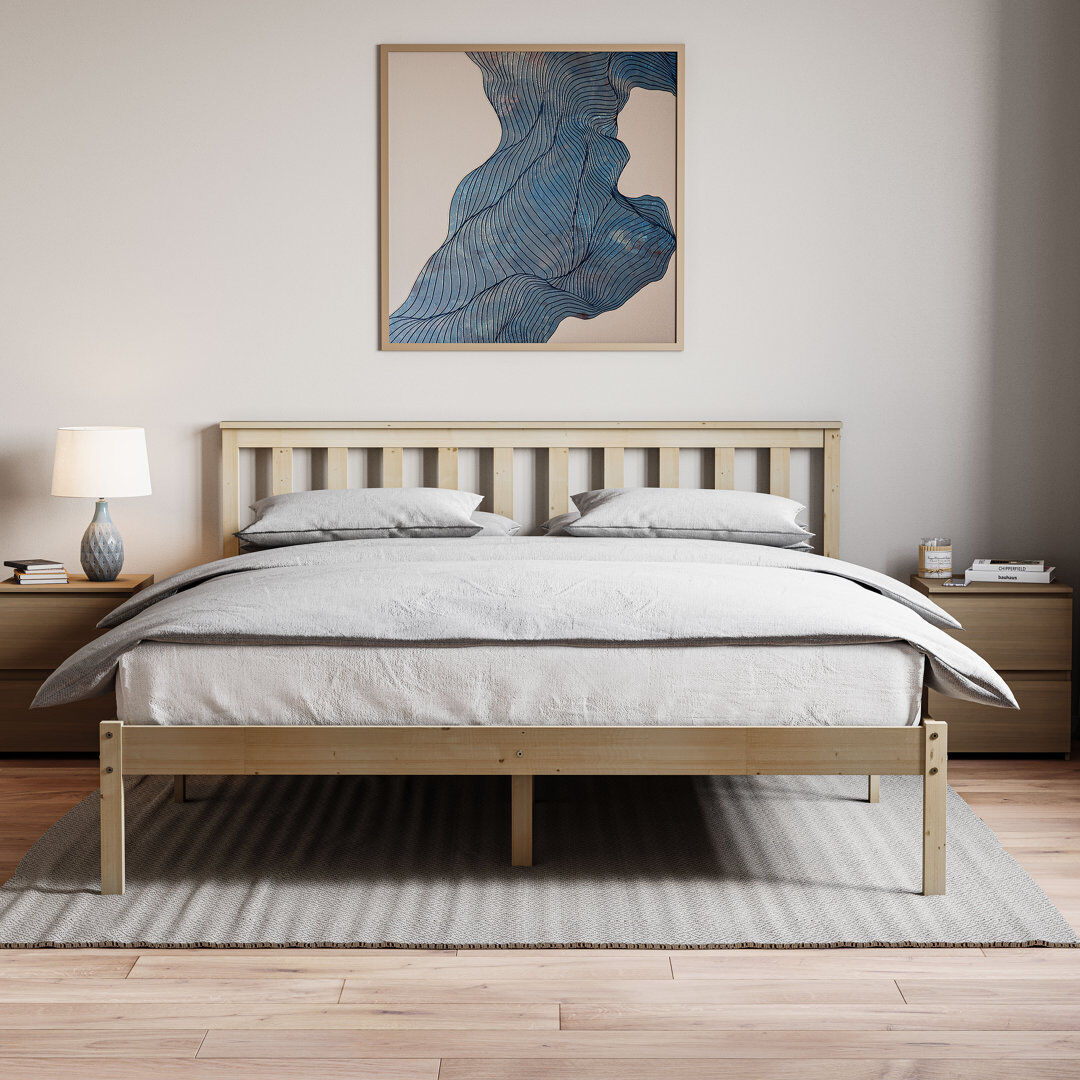 Fernleaf Frederique Solid Wood Bed Pine Kingsize (5')