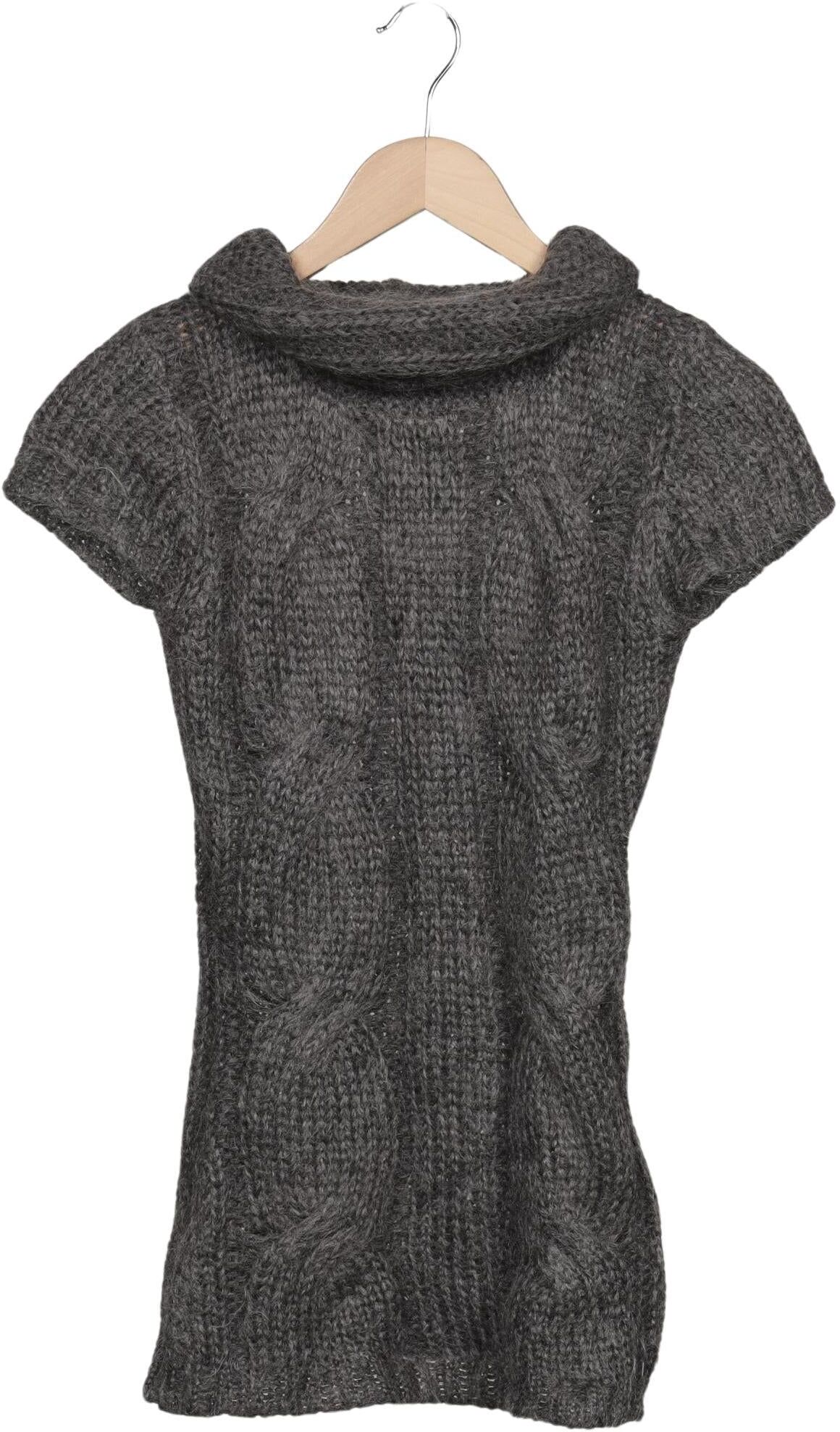 Hallhuber Damen Pullover, Grau, Gr. XS, Synthetik / Mohair - Second Hand