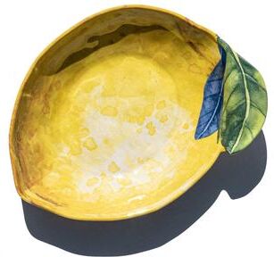 "Abode Homewares Lemon Orchard Melamine Lemon Shape Bowl - Yellow - 8"" - Set of 6"