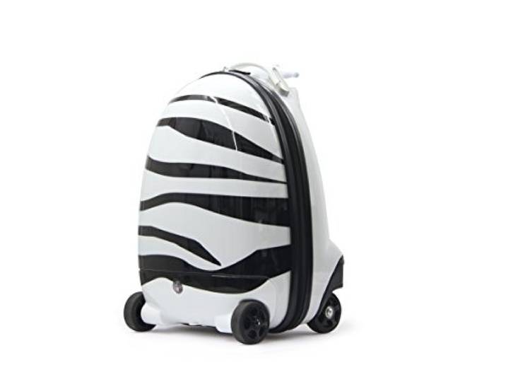 JAMARA 460221 Kinderkoffer Zebra 2,4GHz mit einer Geschwindigkeit von ca. 5 km/h