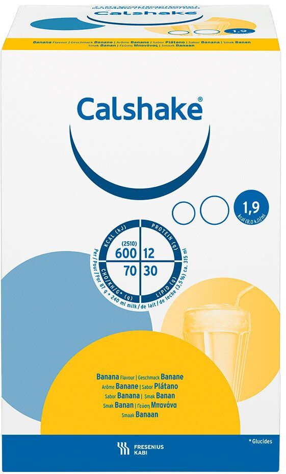 Calshake Banane Beutel Pulver 7x87 g