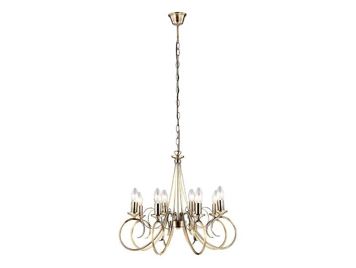 Suspension Truncatus 135cm Transparent/Argenté Piètement : laiton, abat-jour : laiton LED E14