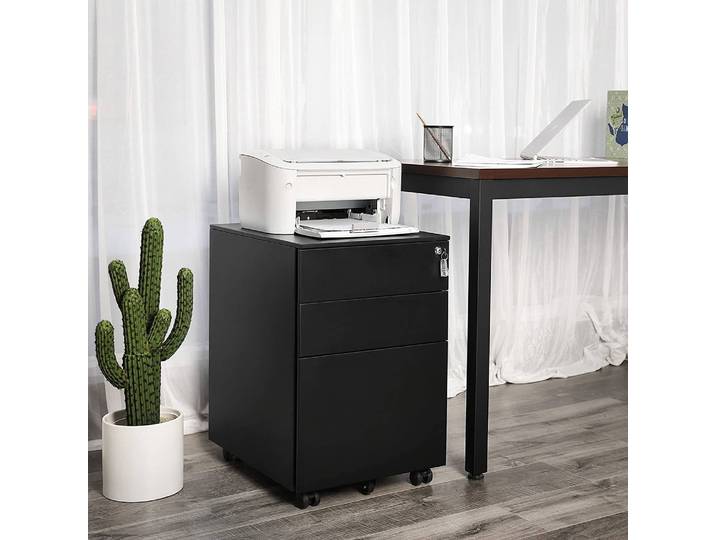 Rollcontainer Le Ray 39 x 60 x 52cm Schwarz/Schwarz