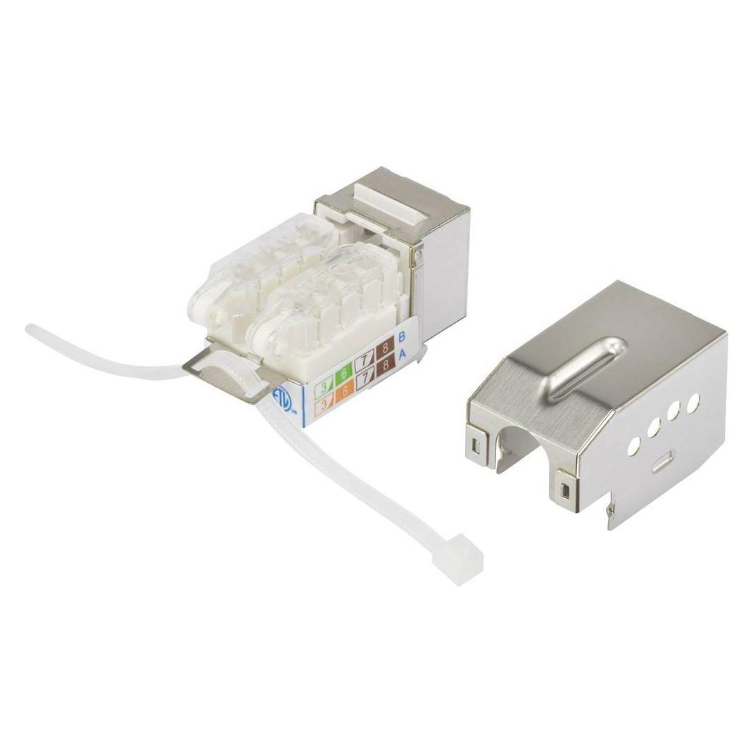 Renkforce CAT6A Einbaumodul mit Verriegelung KSV10 (Netzwerk Zubehör) (RF-4848594)