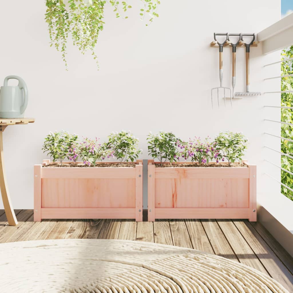 vidaXL Jardinières 2 pcs bois massif douglas