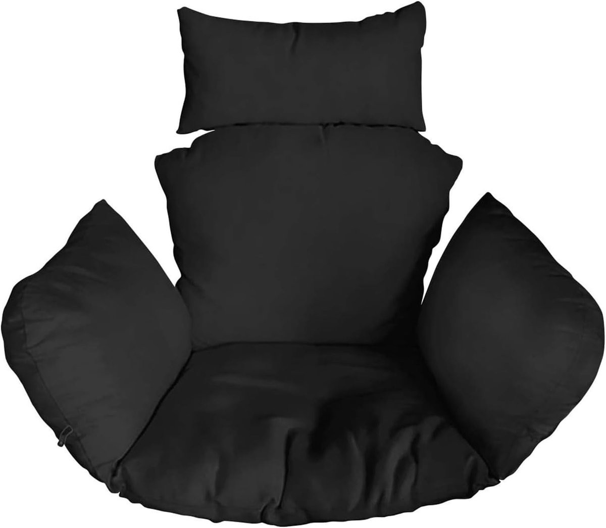 Grijs Zitkussen voor Hangstoel - Vervangende Kussenhoes voor Buiten - 10 x 10 cm