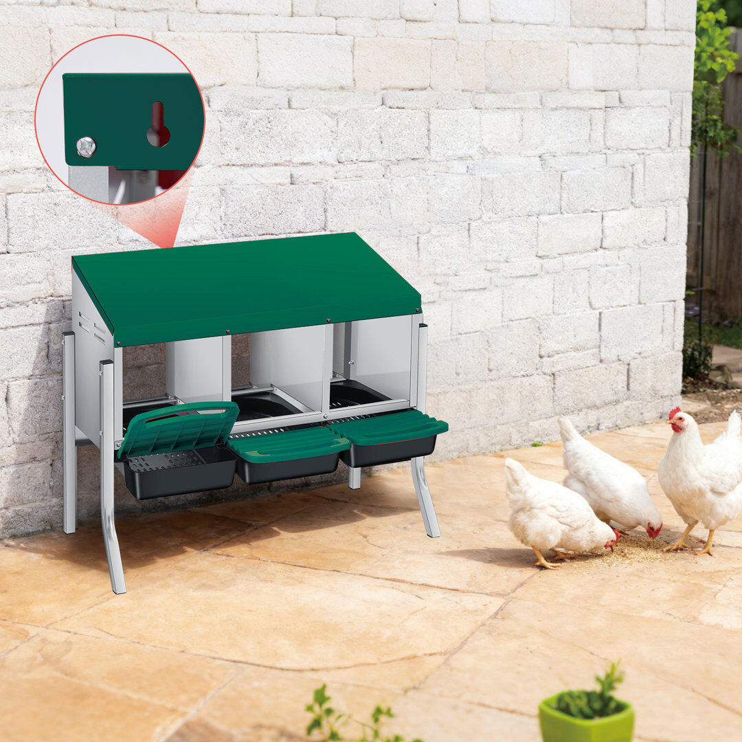 Archie & Oscar Nesting Boxes Green 69.5cm H x 79.5cm W x 30cm D