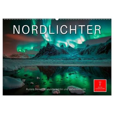 Nordlichter - Aurora Borealis, wunderschön und geheimnisvolll (Wandkalender 2027 DIN A2 quer), CALVENDO Monatskalender