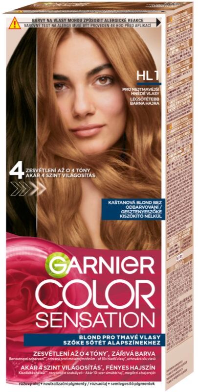 Garnier Color Sensation coloration cheveux pour éclaircir les cheveux teinte HL1 Black Hair 1 pcs