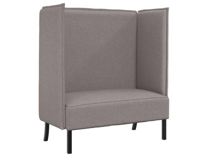 vidaXL Hoher Rücken Sofa Taupe 109 x 56 x 121 cm Stoff Bietet besten Komfort und Unterstützung, Schickes Design passt in jeden Raum, Ideal für kleine Räume und Platz für zwei