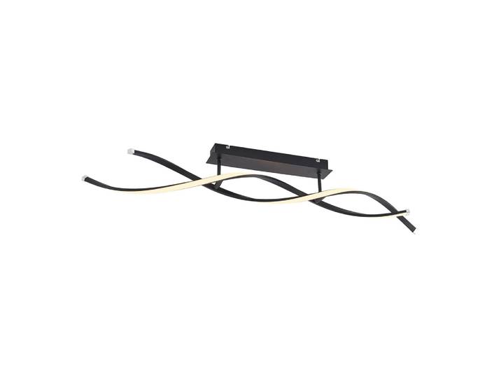 Plafonnier led en métal noir