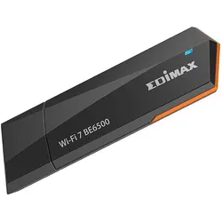 edimax WL-USB EW-7822UBE BE6500 Mini Wi-Fi 7 USB inkl. Dock. (USB), Netzwerk Adapter, Schwarz