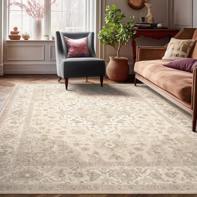 Well Woven Apollo Summit Medallion Orinetal Low Pile Easy Clean Rug