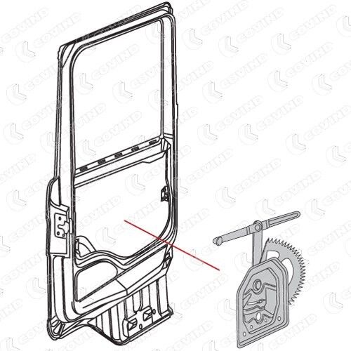 COVIND 144/174 Window regulator