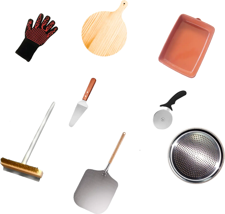 My-Barbecue Pack promocional – Kit de 8 accesorios para Horno de leña - 66 centímetros