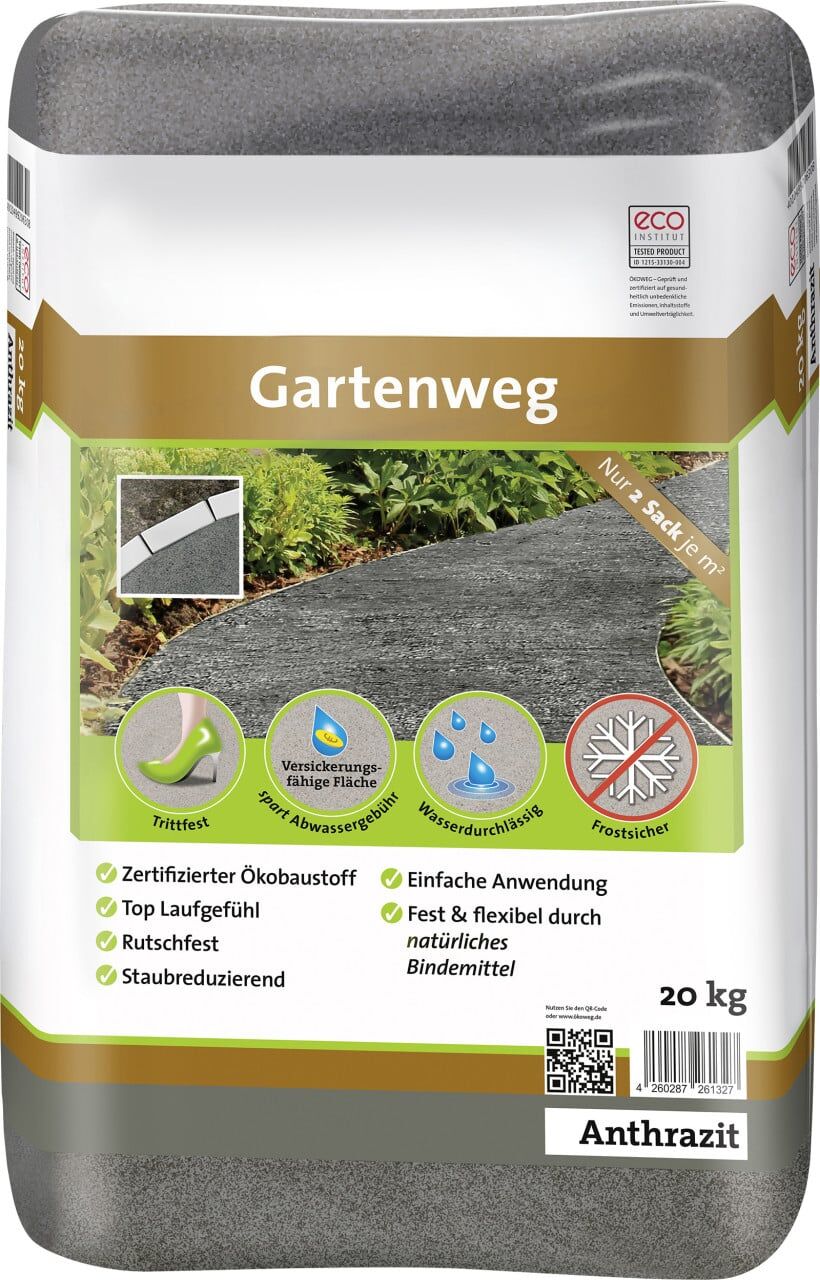ÖkoWeg Gartenweg anthrazit 20 kg