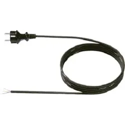 Bachmann Schuko-Zuleitung 5m schwarz H07RN-F 3G1,5 mit Zentralstecker 322.176