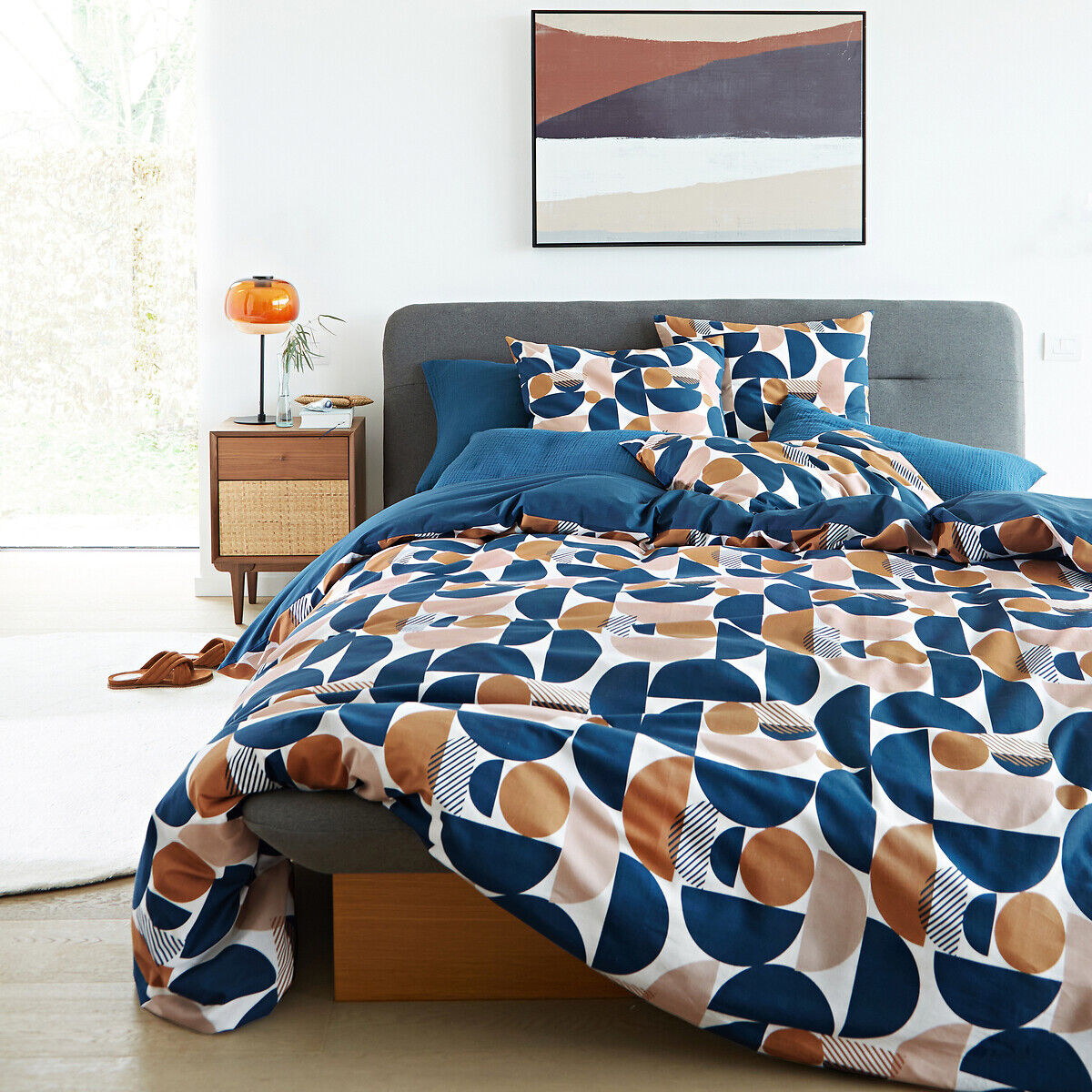 LA REDOUTE INTERIEURS Housse de couette coton, Combo