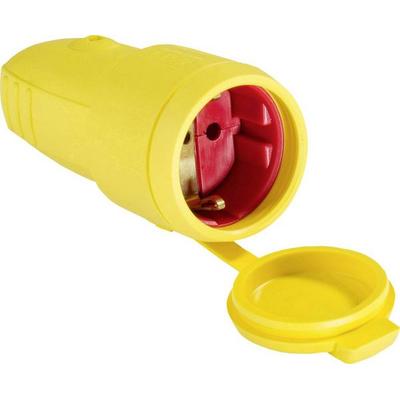 AS Schwabe 62413 Schutzkontaktkupplung Gummi 230V Gelb IP44