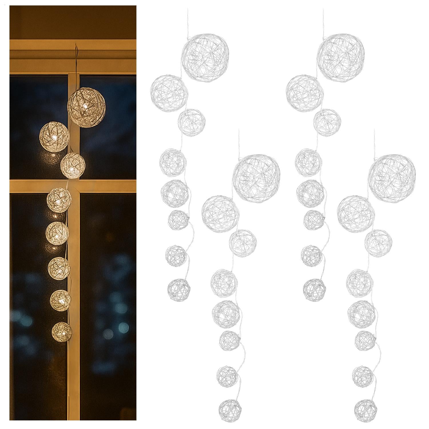 COM-Four 4x LED-lichtketting met 8 lampen