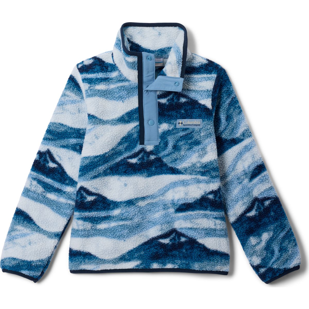 Columbia Youth Helvetia II Printed Half Snap Fleece rainy day summits tonal, rainy day (447) S 209707-2097071-447-S