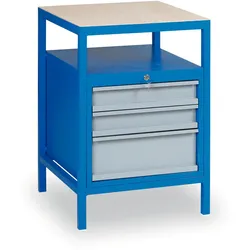 Mobiler Werkstattwagen für GD Werkbänke, 3 Schubladen, 575 x 600 x 850 mm, blau