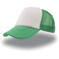 Atlantis Unisex 5-Panel Mesh Kappe Netz Cap RAPP white/green/green one size
