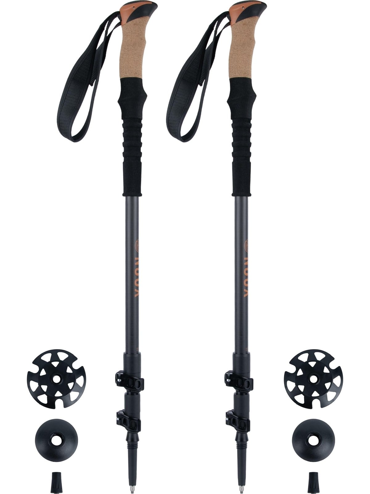 Noux Grus Telescopic Poles - 63-135 cm