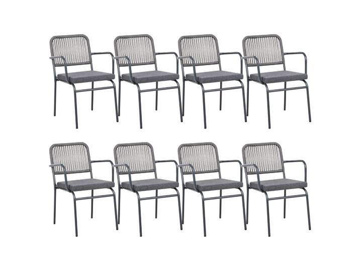 GARTENSTUHL 8er-Set Grau Taceno