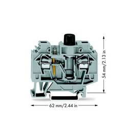 WAGO 282-128/281-417 Sicherungsklemme 13 mm Zugfeder Belegung: L Grau 40 St.