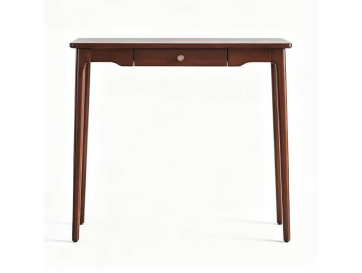 LEUBDIBR Massivholz Eingangstisch, 32cm schmaler Konsole Tisch für Flur Massivgummiholz Konstruktion, schmal platzsparend, mehrere Größen Flurkonsole Tisch(Dark Walnut,120cm/47.2in)