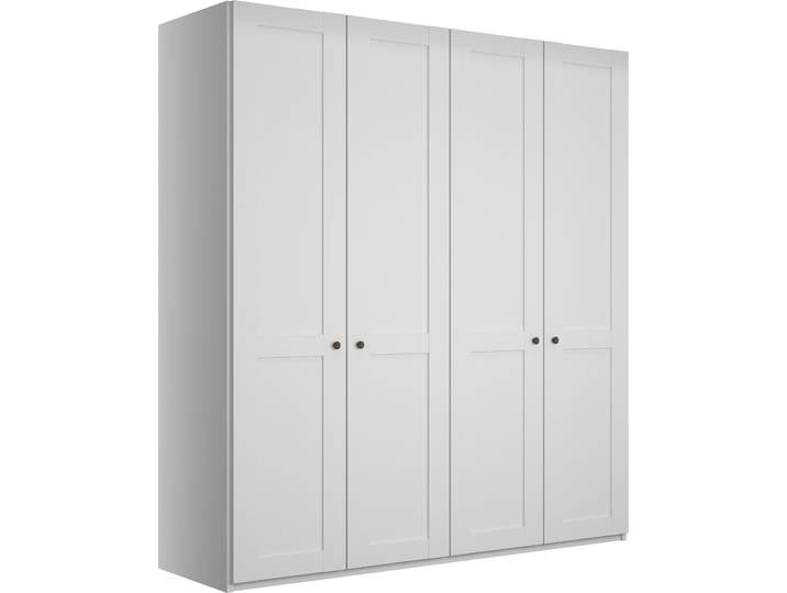 Kleiderschrank WIEMANN Göteborg, Kleiderschrank, Schrank, Wäscheschrank , weiß, B:197,3cm H:216cm T:58cm, Holzwerkstoff, Schränke, Kleiderschrank, inkl. Türendämpfung, langlebige Qualität, viel Stauraum