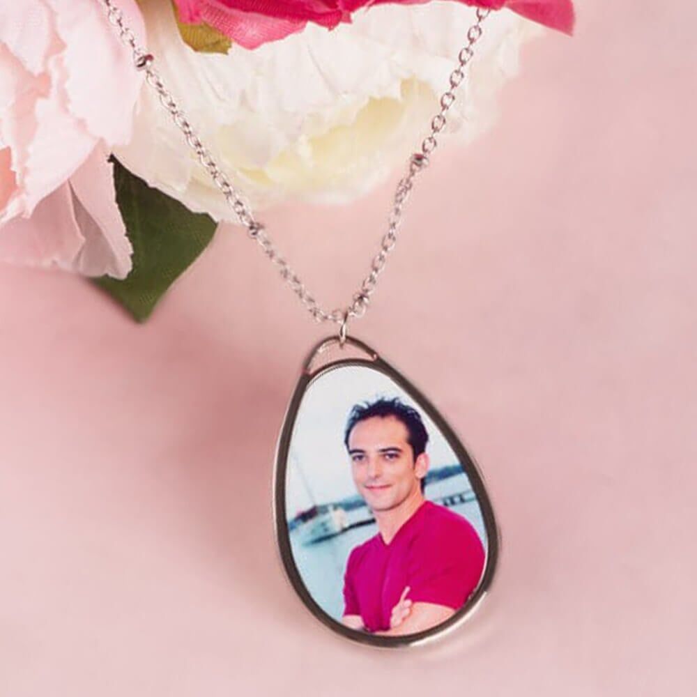Ocadeau Collier photo ovale