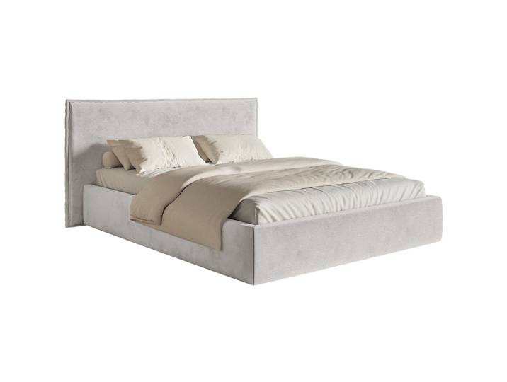 Polsterbett 160x200 cm Softie mit Stauraum, hellgrauer