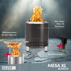 Solo Stove Mesa XL Tischfeuer Ø 17,8cm Tischkamin Outdoor Ash / Anthrazit & Mesa...
