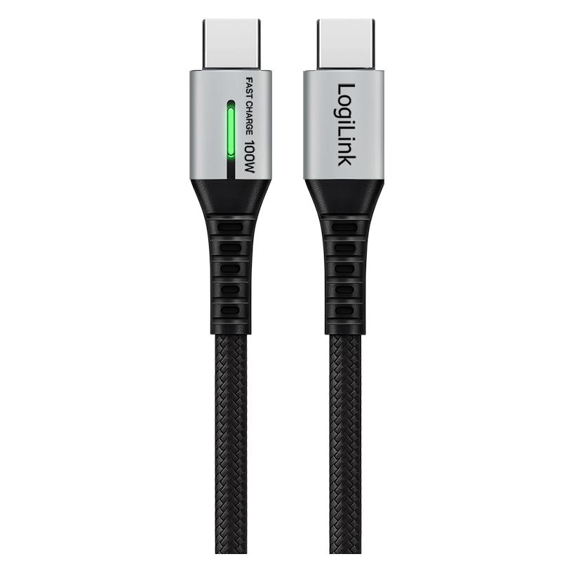 LogiLink USB C - USB C (0.50 m, USB 2.0, 100 W) (CU0421)
