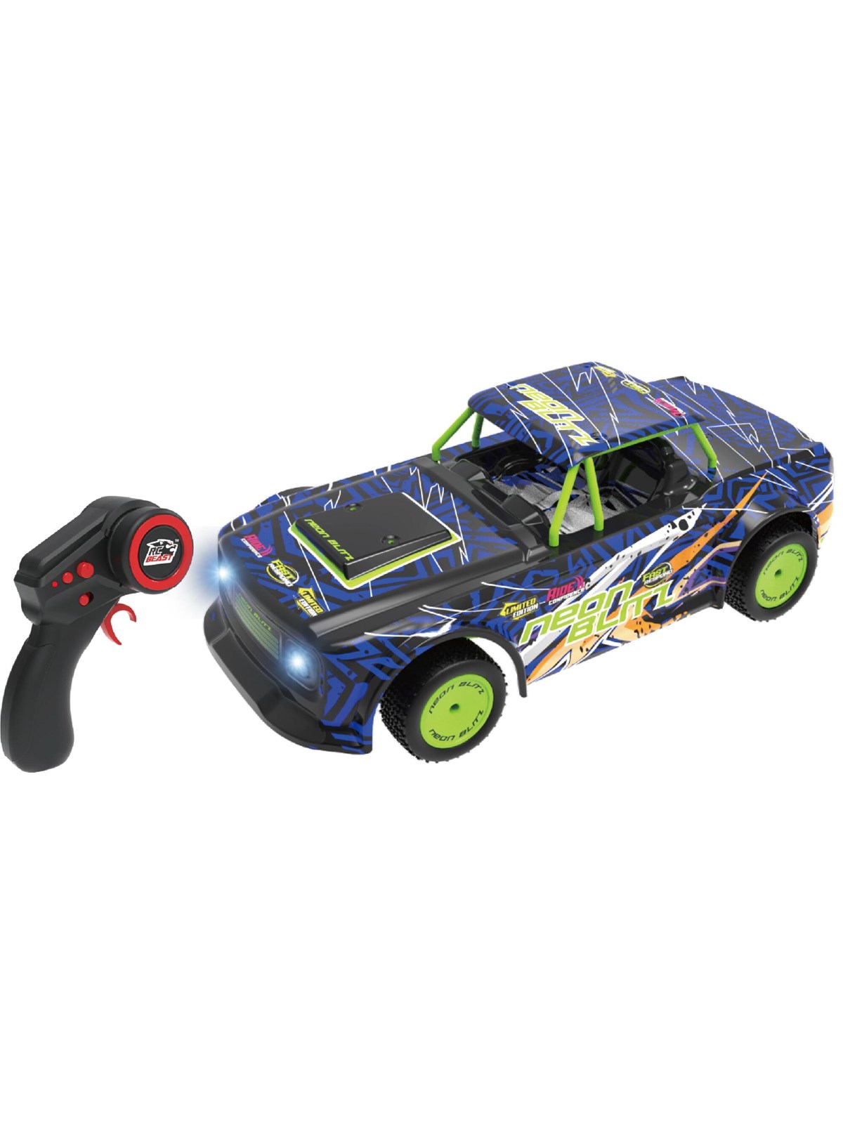 RC Beast Racer 1:16 Blue-Black Lexan Body