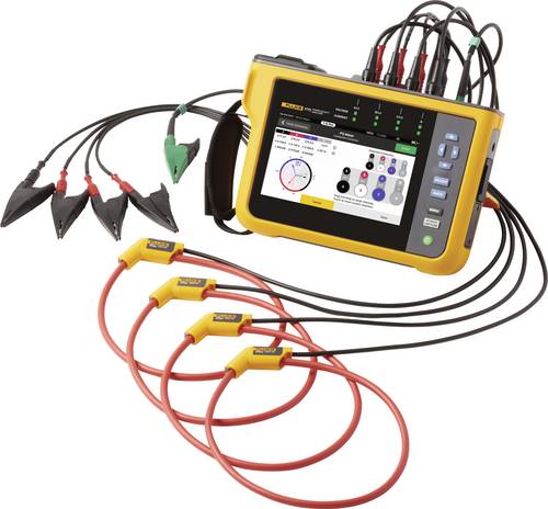 Fluke 1775, Power Quality Analyzer Netz-Analysegerät mit Loggerfunktion, inkl. Stromzangen 1 Set
