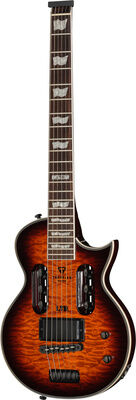 Traveler Guitar LTD EC-1 DLX Brown Sunburst Dark Brown Sunburst Hochglanz
