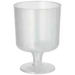 Papstar 10 Mehrweg-Stiel-Gläser für Rotwein PP 0,2 l Ø 7,2 cm · 10 cm einteilig, unzerbrechlich