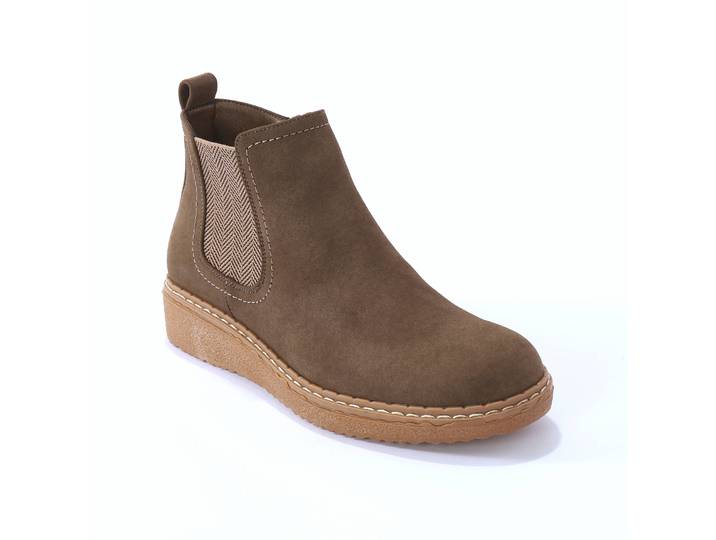 Boots semelle compensée, élastiqués côtés - Blancheporte