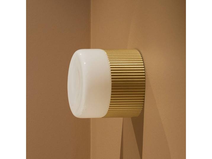 Globen Lighting Wandlampe Hubble 12, dimmbar, messing / gold, für Badezimmer, Metall, Skandinavisch, Wandleuchte, Wandlampe Bad