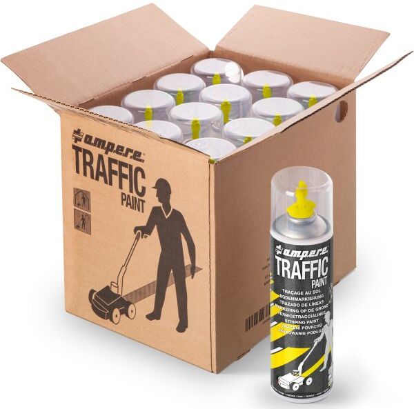 A.M.P.E.R.E. Traffic Gulvmarkeringsmaling, 500ml, Gul
