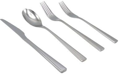 Elyon Tableware Elyon Reflective Silver 16-Piece Flatware Set Stainless Steel